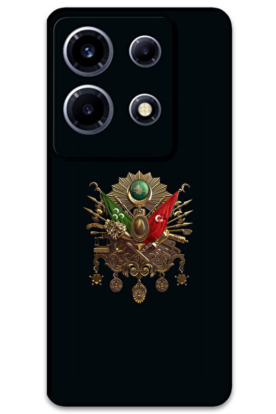 MRCİLETİSİM غطاء خلفي لهاتف انفينيكس نوت 30 VIP بنمط HD B مطبوع - Tuğra