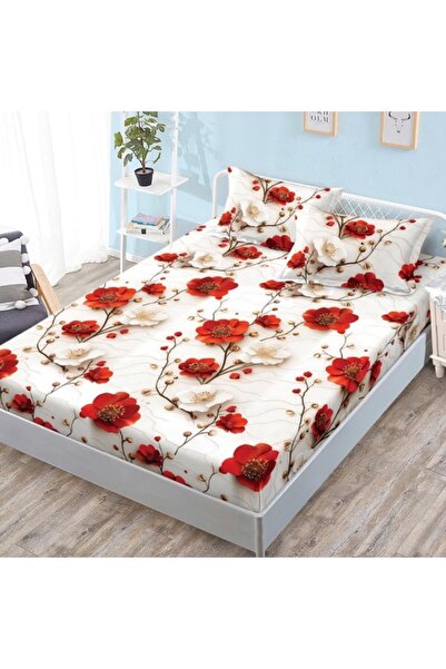 CumparaMisim Fitted Sheet, Satin Cotton, 180x200 cm + 2 Pillowcases 50x70 cm