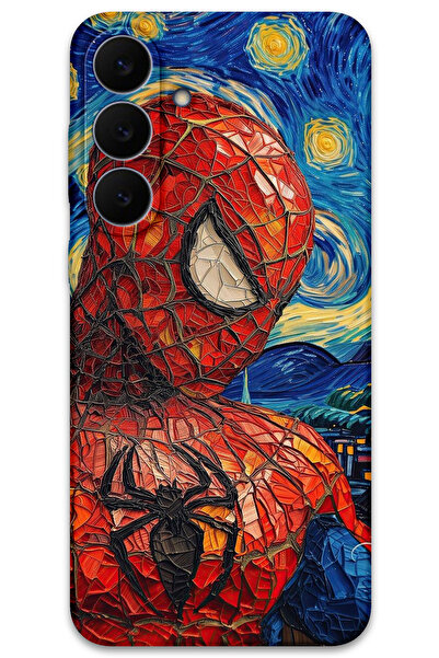 MRCİLETİSİM غطاء خلفي لهاتف سامسونج جالاكسي S25 FE بنمط HD مطبوع - سبايدر مان