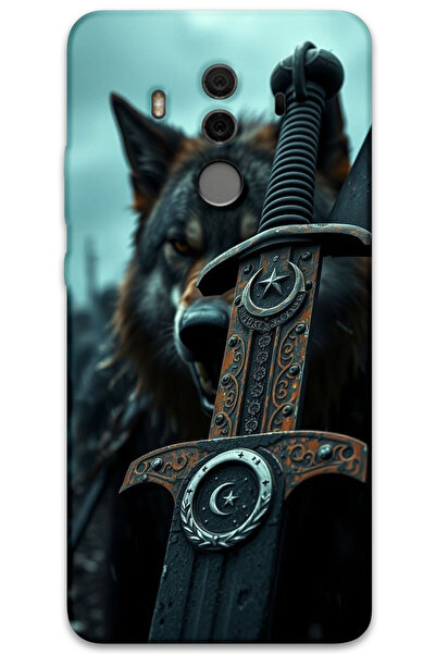 MRCİLETİSİM غطاء خلفي لهاتف هواوي ميت 10 برو بنمط عالي الدقة مطبوع - سيف نجمة...