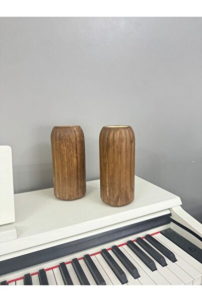 Janset Striped Vase, Set of 2 Ceramic Vases