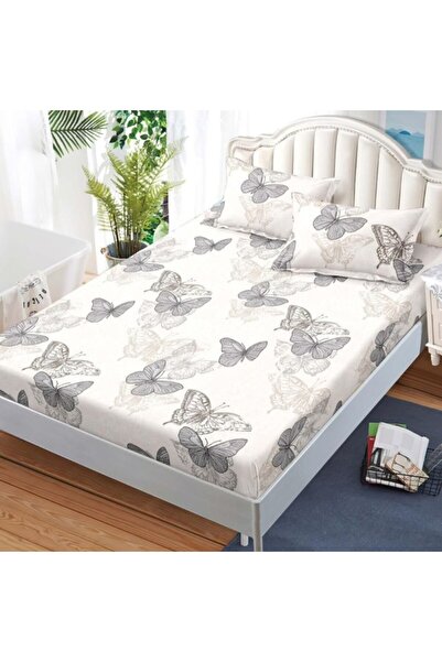 CumparaMisim Fitted Sheet, Satin Cotton, 180x200 cm + 2 Pillowcases 50x70 cm