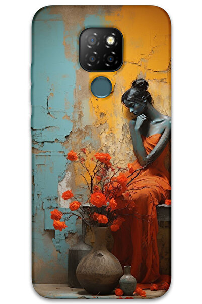 MRCİLETİSİM غطاء خلفي من جينرال موبايل GM 20 Case HD Pattern مطبوع - امرأة وحيدة