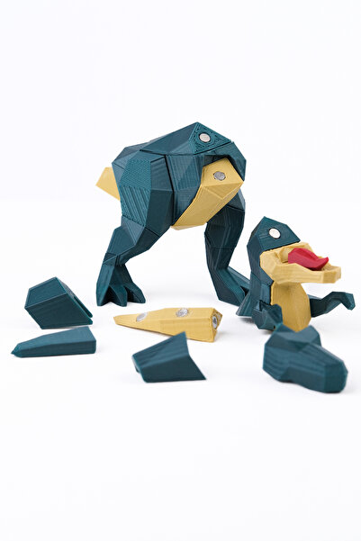 BCOVERART Toyzzart 3D Puzzle Yapboz Mıknatıslı Oyuncak-Trex