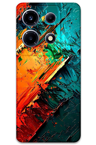 MRCİLETİSİM غطاء خلفي لهاتف انفينيكس نوت 30 VIP بنمط HD B مطبوع - كريستال