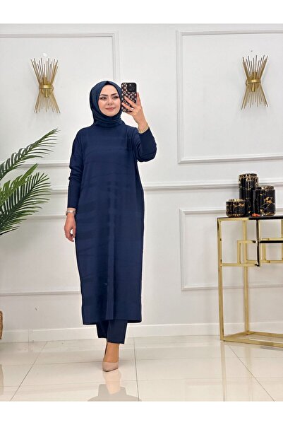 Valens Butik Patterned Mercerized Hijab Tunic Yelda