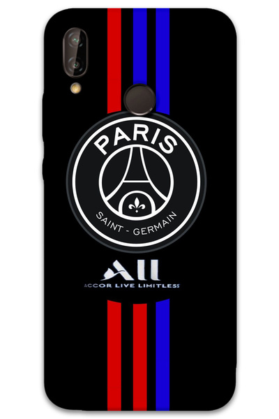 MRCİLETİSİM Huawei P20 Lite Kılıf HD Desen Baskılı Arka Kapak - PSG