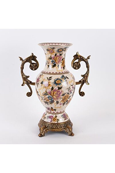 EUROLAMP Vază de porțelan H36 cm multicoloră