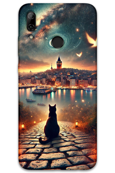 MRCİLETİSİM غطاء خلفي لهاتف هواوي بي سمارت 2019 بنمط HD مطبوع - كاتي جالاتا