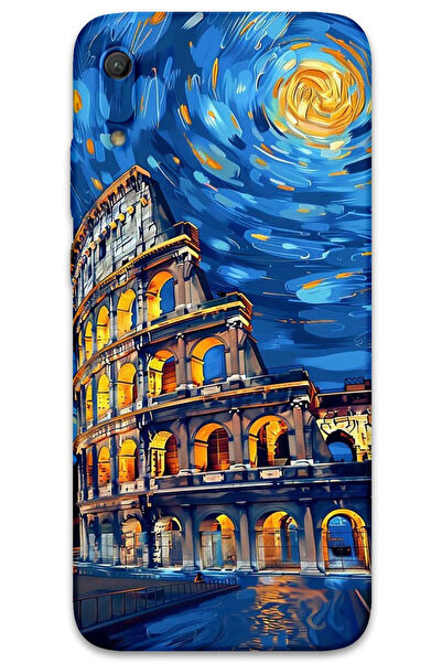 MRCİLETİSİM غطاء خلفي لهاتف هواوي Y6 2019 بنمط HD مطبوع - فن روما