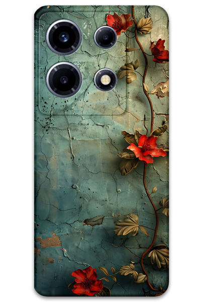 MRCİLETİSİM غطاء خلفي لهاتف انفينيكس نوت 30 VIP بنمط HD B مطبوع - زهرة اللبلاب