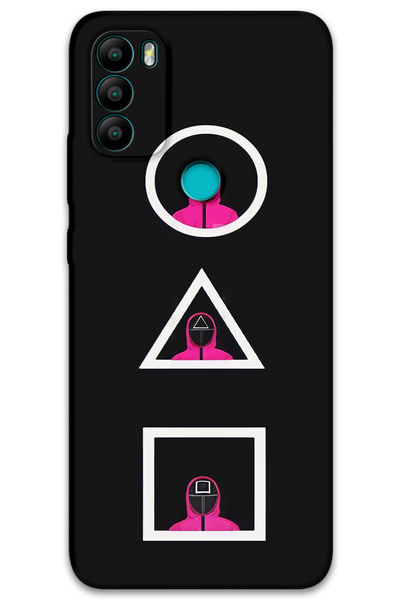 MRCİLETİSİM غطاء خلفي من جينرال موبايل GM 21 Plus بنمط HD مطبوع - لعبة سكويد