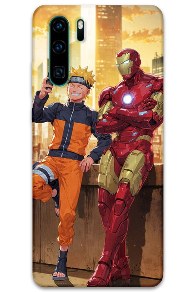 MRCİLETİSİM غطاء خلفي لهاتف هواوي P30 برو بنمط HD مطبوع - الرجل الحديدي