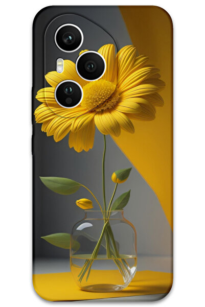 MRCİLETİSİM غطاء خلفي لهاتف هواوي هونور 400 برو بنمط HD مطبوع - زهرة الفانوس