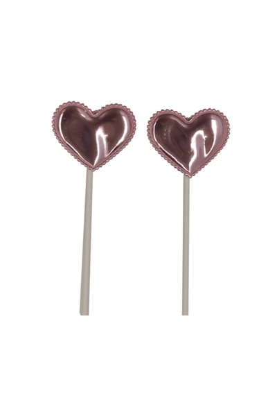 Mirific Party Set decor roz, 12 cm, inimă