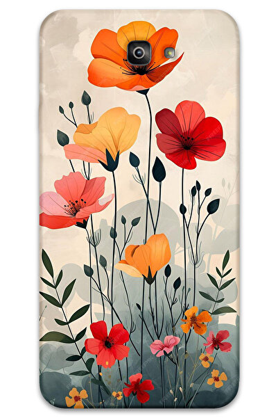 MRCİLETİSİM غطاء خلفي لهاتف سامسونج جالاكسي J7 برايم HD Pattern مطبوع - توليب