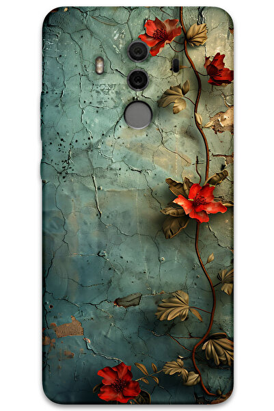 MRCİLETİSİM غطاء خلفي لهاتف هواوي ميت 10 برو بنمط HD مطبوع - زهرة اللبلاب