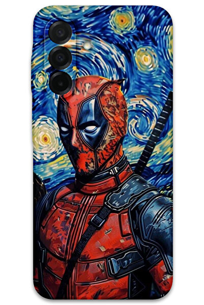 MRCİLETİSİM غطاء خلفي لهاتف سامسونج جالاكسي A17 بنمط HD مطبوع - ديدبول