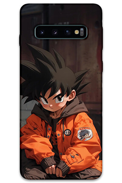 MRCİLETİSİM غطاء خلفي لهاتف سامسونج جالاكسي S10 بلس بنمط HD مطبوع - غوكو