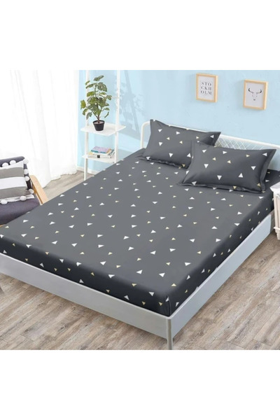 CumparaMisim Fitted Sheet, Satin Cotton, 180x200 cm + 2 Pillowcases 50x70 cm