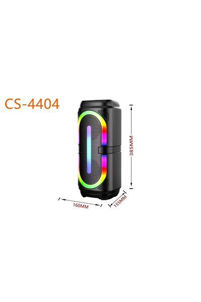 SmartElectro Portable Bluetooth Speaker with Microphone, RGB LED Lights and FM Radio – Powerful Sound