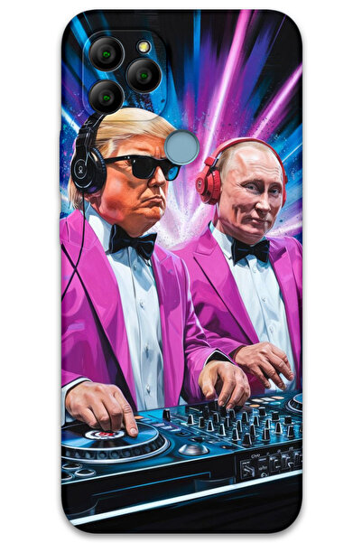 MRCİLETİSİM غطاء خلفي من جينرال موبايل GM 21 Case HD Pattern مطبوع - دي جي ترامب بوتين