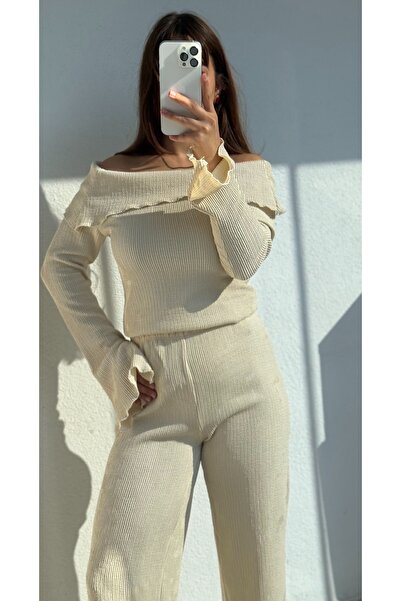 Butik Yuvia Fitilli Triko Takım