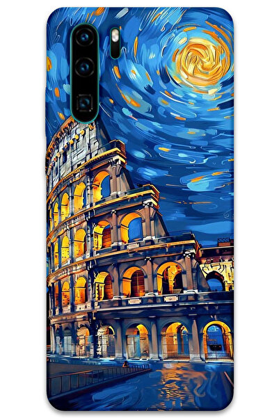 MRCİLETİSİM غطاء خلفي لهاتف هواوي P30 Pro بنمط HD مطبوع - فن روما