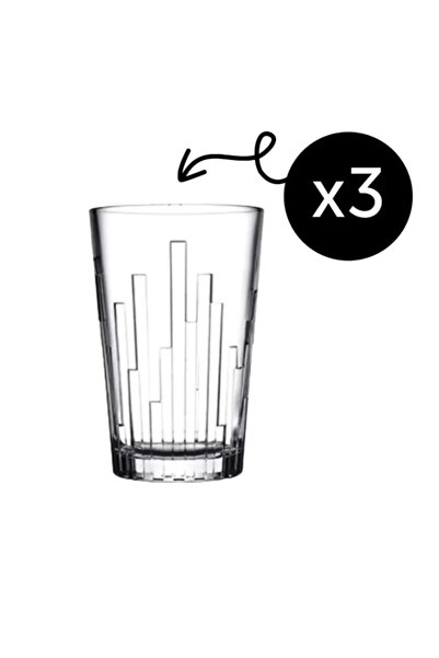 Paşabahçe Set de 3 pahare pentru băuturi lungi, Pasabahçe, model Scala, 330 ml