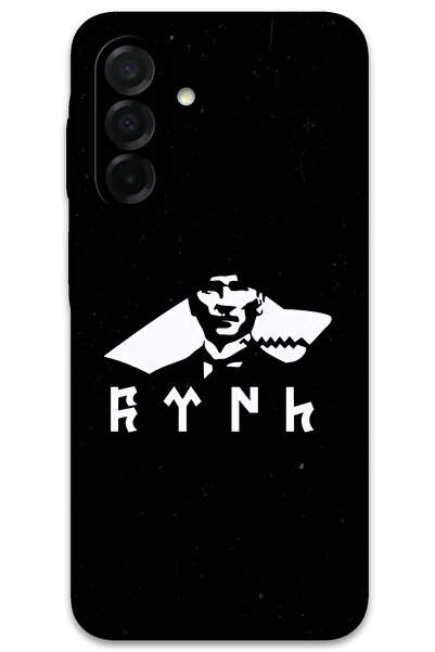 MRCİLETİSİM غطاء خلفي لهاتف سامسونج جالاكسي A17 بنمط HD مطبوع - أتاتورك وولف