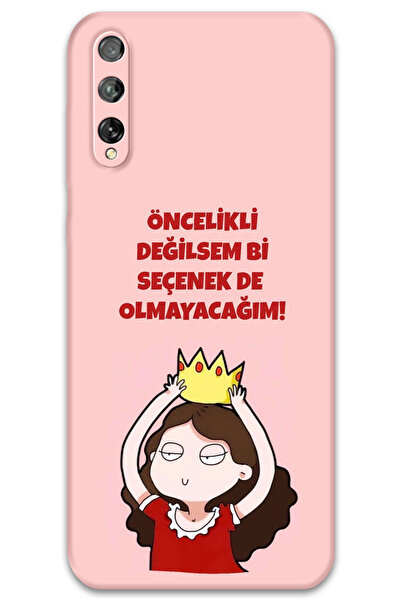 MRCİLETİSİM غطاء خلفي لهاتف Huawei P Smart S / Y8P بنمط HD مطبوع - ليس خيارًا