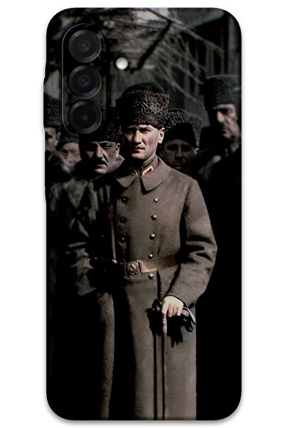 MRCİLETİSİM غطاء خلفي لهاتف سامسونج جالاكسي A17 بنمط HD مطبوع - أتاتورك كاليباك