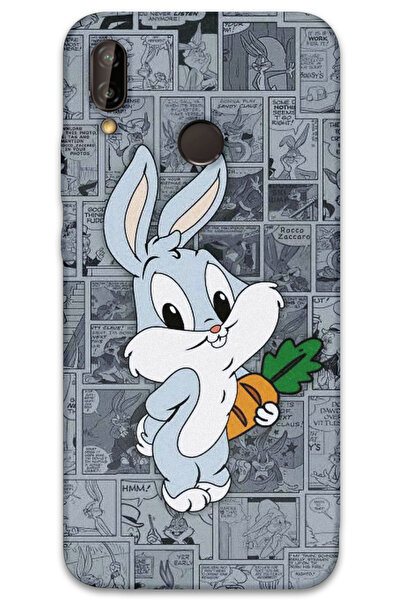 MRCİLETİSİM غطاء خلفي لهاتف هواوي P20 لايت بنمط HD مطبوع - BugsBunny 1