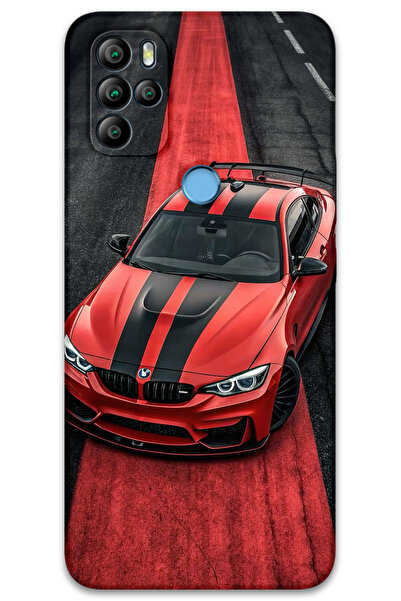 MRCİLETİSİM غطاء خلفي من جينرال موبايل GM 21 Pro Case HD Pattern مطبوع - أحمر BW