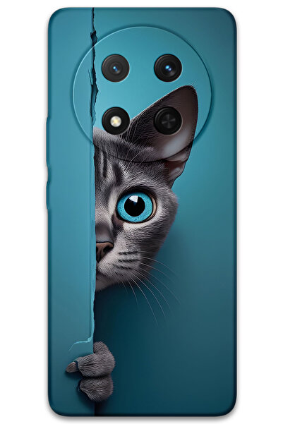 MRCİLETİSİM غطاء خلفي لهاتف هواوي هونور ماجيك 7 لايت بنمط HD مطبوع - قطة ذات ...