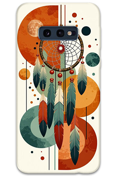 MRCİLETİSİM غطاء خلفي لهاتف سامسونج جالاكسي S10E بنمط HD مطبوع - ماندالا