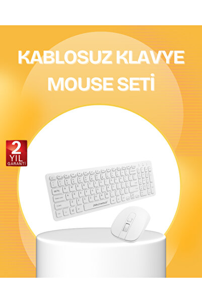 TakÇalıştır Kablosuz Klavye Mouse Takımı - Ergonomik Sessiz ve Enerji Tasarru...