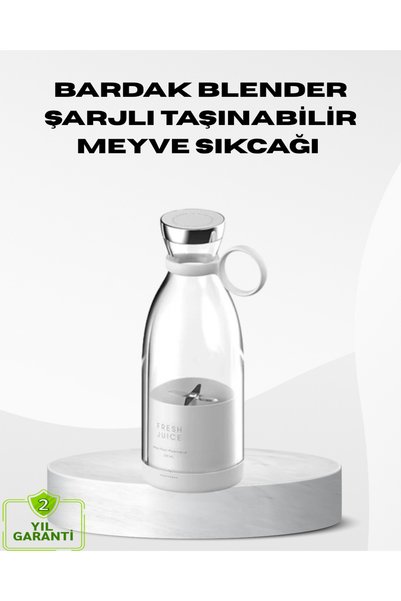 Onba USB Şarjlı Kablosuz Blender – Taşınabilir Kompakt ve Çevre Dostu Meyve S...
