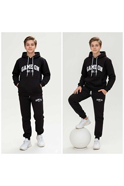 muzur r kids muzur r kids 3 İp Ş Fleece-Lined Winter 2-Piece Set - Holiday Set