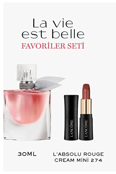 Lancome La Vie Est Belle Edp 30 ML Parfüm (L'Absolu Mat Ruj 274 French Tea - ...