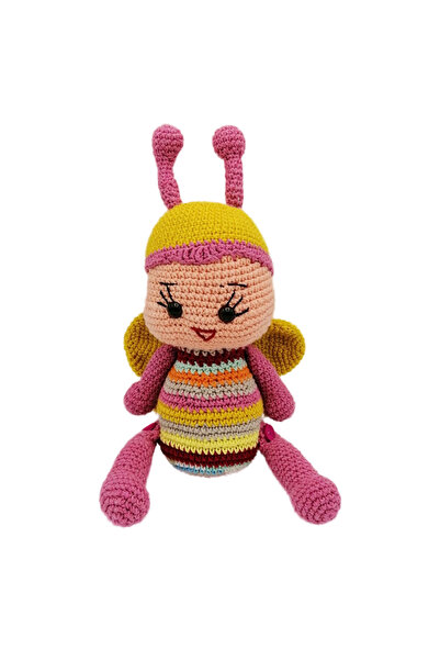 BUNILU Jucarie crosetata manual Fluturas multicolor