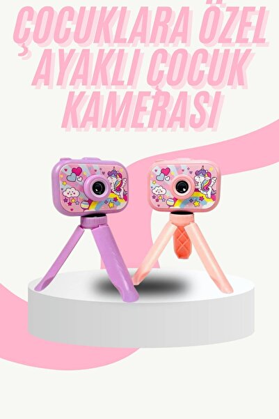 TEKNO Çocuk Için Eğitici Video Kamera Ayaklı Mini Fotoğraf Makinesi