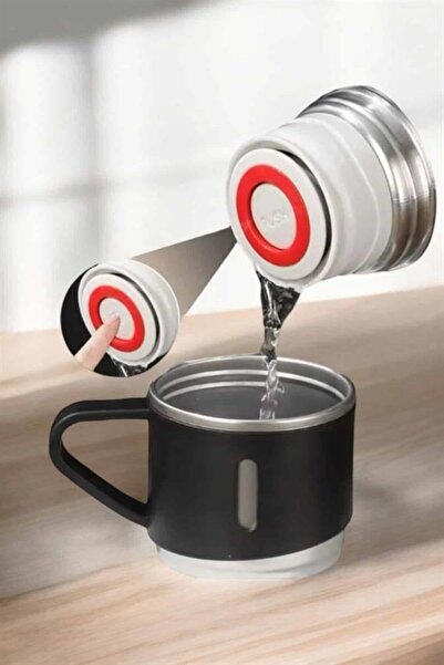 lowell home Stainless Steel 3-Piece Thermos Set Vacuum Insulated and 8 Hours Heat Retention - Loho6612-7189