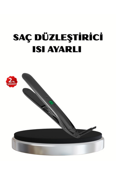 lowell home مكواة فرد الشعر المطلية بالتيتانيوم – مستشعر حماية من الرطوبة - L...