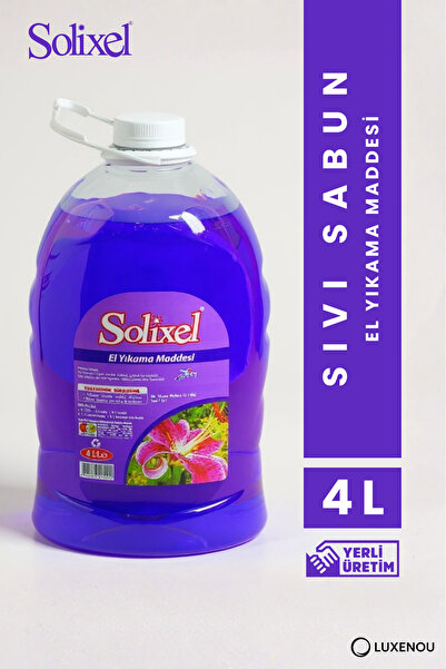 SOLİXEL صابون سائل معطر بنفسجي 4 لتر