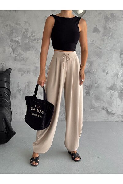 MAİMODA Kadın Şalvar Pantolon Dört Mevsim Kullanılabilir