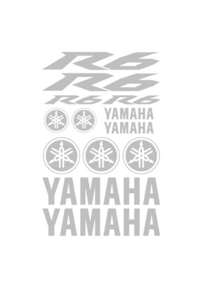 Oracal Set 13 Stickere Yamaha, R6, gri