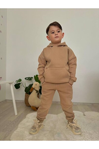 jeliboomkidswear طقم رجالي مكون من قطعتين مع قلنسوة
