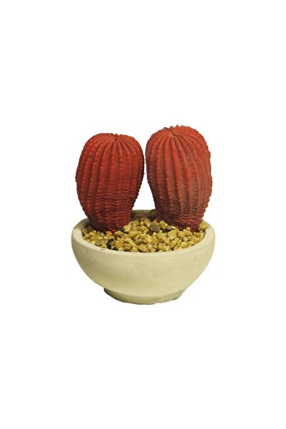 SUPERGREENS Artificial Cactus Red 10 cm