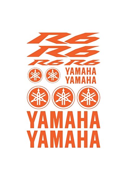 Oracal Set 13 Stickere Yamaha, R6, portocaliu